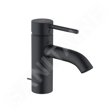 Kludi Bozz - Mitigeur de lavabo, avec vidage, EcoPlus, noir mat 382633976