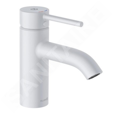Kludi Bozz - Mitigeur de lavabo avec bonde Push-Open, blanc mat 382665376