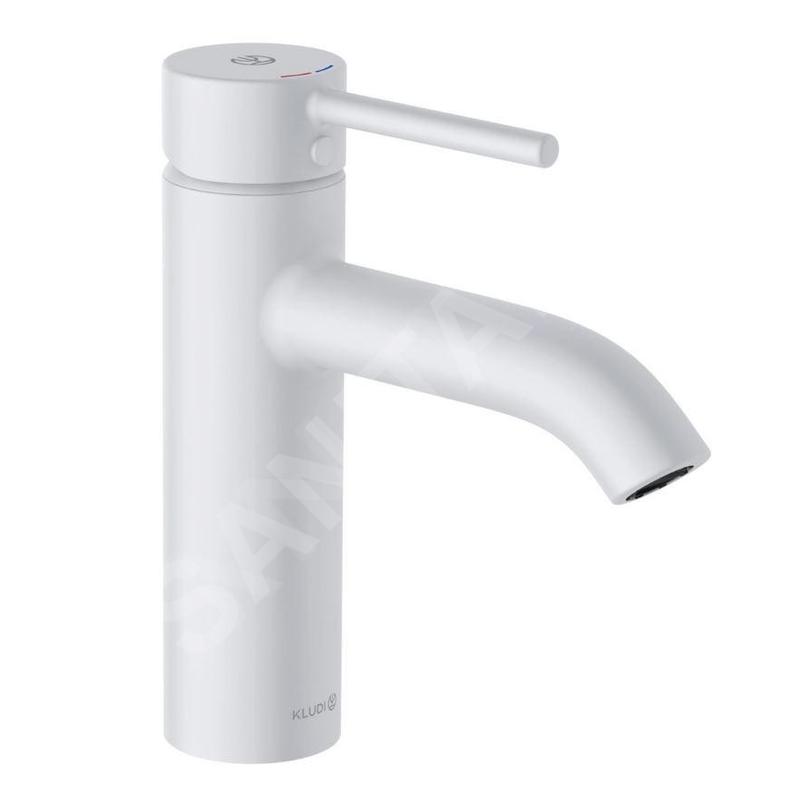Kludi Bozz - Mitigeur de lavabo avec bonde Push-Open, blanc mat 382885376