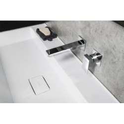 Sapho Latus - Mitigeur de lavabo encastrable, installation à 2 trous, chrome 1102-78