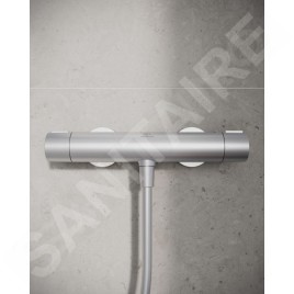 Ideal Standard ALU+ - Mitigeur thermostatique de douche, argenté BD582SI