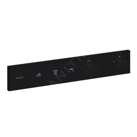 Hansgrohe RainSelect - Mitigeur thermostatique encastré, 3 sorties, noir mat 15381670