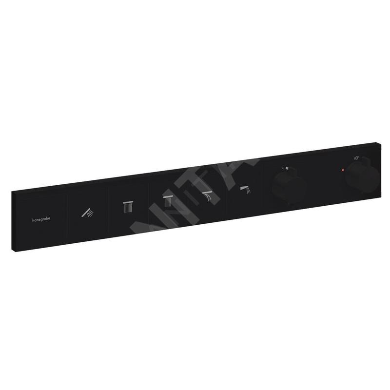 Hansgrohe RainSelect - Mitigeur thermostatique encastré, 5 sorties, noir mat 15384670 Hansgrohe RainSelect - Mitigeur thermostatique encastré, 5 sorties, noir mat 15384670