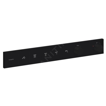 Hansgrohe RainSelect - Mitigeur thermostatique encastré, 5 sorties, noir mat 15384670