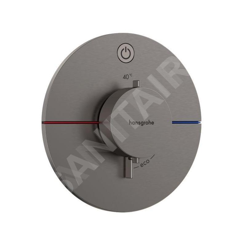 Hansgrohe ShowerSelect Comfort - Mitigeur thermostatique encastré, chrome noir brossé 15553340 Hansgrohe ShowerSelect Comfort - Mitigeur thermostatique encastré, chrome noir brossé 15553340