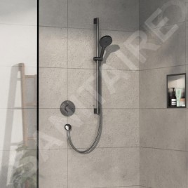 Hansgrohe ShowerSelect Comfort - Mitigeur thermostatique encastré, chrome noir brossé 15553340