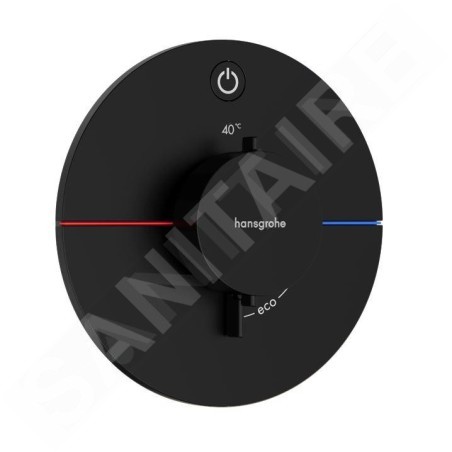 Hansgrohe ShowerSelect Comfort - Mitigeur thermostatique encastré, noir mat 15553670