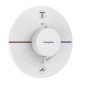Hansgrohe ShowerSelect Comfort - Mitigeur thermostatique encastré, 2 sorties, blanc mat 15554700