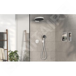 Hansgrohe ShowerSelect Comfort - Mitigeur thermostatique encastré, 2 sorties, blanc mat 15554700