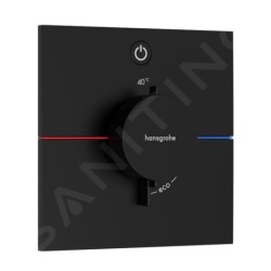 Hansgrohe ShowerSelect Comfort - Mitigeur thermostatique encastré, noir mat 15571670