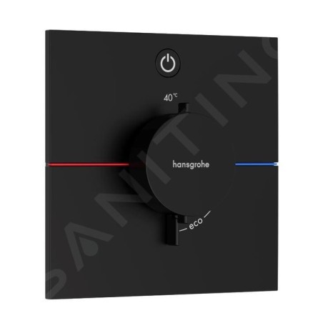 Hansgrohe ShowerSelect Comfort - Mitigeur thermostatique encastré, noir mat 15571670
