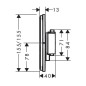 Hansgrohe ShowerSelect Comfort - Mitigeur thermostatique encastré, noir mat 15571670 Hansgrohe ShowerSelect Comfort - Mitigeur thermostatique encastré, noir mat 15571670