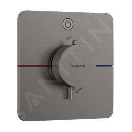 Hansgrohe ShowerSelect Comfort - Mitigeur thermostatique encastré, chrome noir brossé 15581340