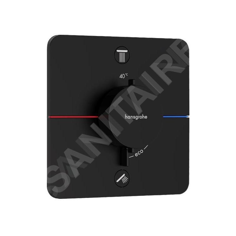 Hansgrohe ShowerSelect Comfort - Mitigeur thermostatique encastré, 2 sorties, noir mat 15583670 Hansgrohe ShowerSelect Comfort - Mitigeur thermostatique encastré, 2 sorties, noir mat 15583670