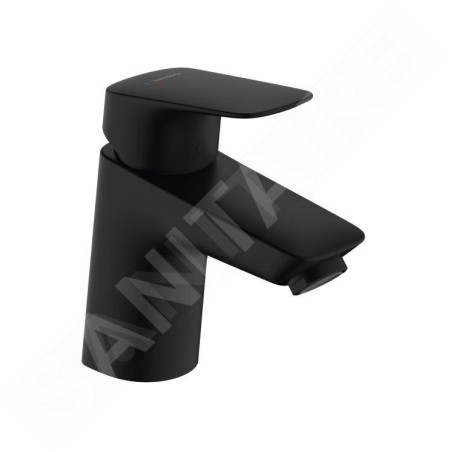 Hansgrohe Logis - Mitigeur de lavabo avec vidage, EcoSmart, noir mat 71070670