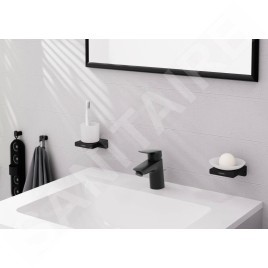 Hansgrohe Logis - Mitigeur de lavabo avec vidage, EcoSmart, noir mat 71070670