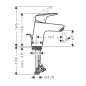 Hansgrohe Logis - Mitigeur de lavabo avec garniture de vidage, CoolStart, noir mat 71072670