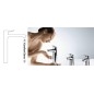 Hansgrohe Logis - Mitigeur de lavabo, EcoSmart, noir mat 71101670
