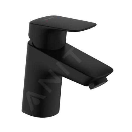 Hansgrohe Logis - Mitigeur de lavabo avec vidage, EcoSmart, noir mat 71170670