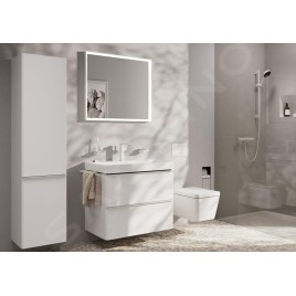 Hansgrohe Tecturis E - Mitigeur de lavabo avec vidage Push-Open, CoolStart, EcoSmart, blanc mat 73040700