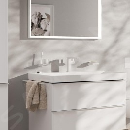 Hansgrohe Tecturis E - Mitigeur de lavabo avec vidage Push-Open, CoolStart, EcoSmart, blanc mat 73040700