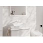 Hansgrohe Tecturis E - Mitigeur de lavabo encastré, avec vidage, installation à 2 trous, EcoSmart, blanc mat 73051700