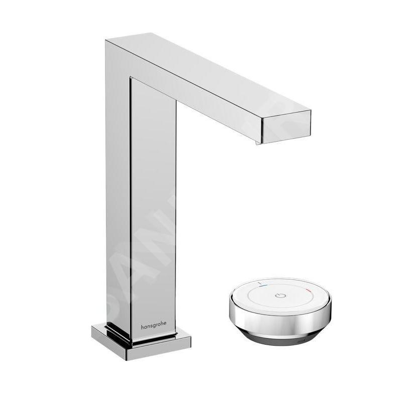 Hansgrohe Tecturis E - Mitigeur de lavabo avec vidage, montage 2 trous, CoolStart, EcoSmart+, chrome 73053000