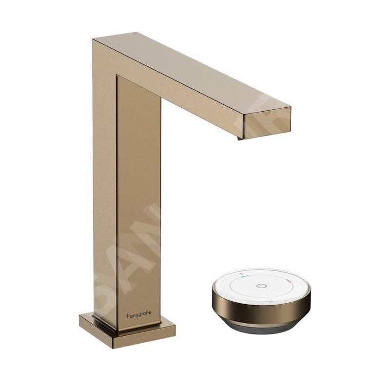 Hansgrohe Tecturis E - Mitigeur de lavabo avec vidage, montage 2 trous, CoolStart, EcoSmart+, bronze brossé 73053140