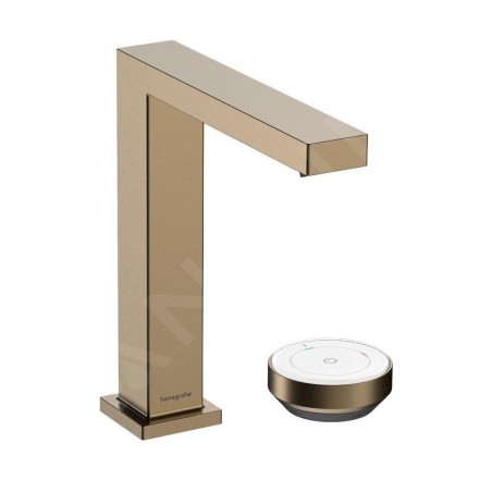 Hansgrohe Tecturis E - Mitigeur de lavabo avec vidage, montage 2 trous, CoolStart, EcoSmart+, bronze brossé 73053140