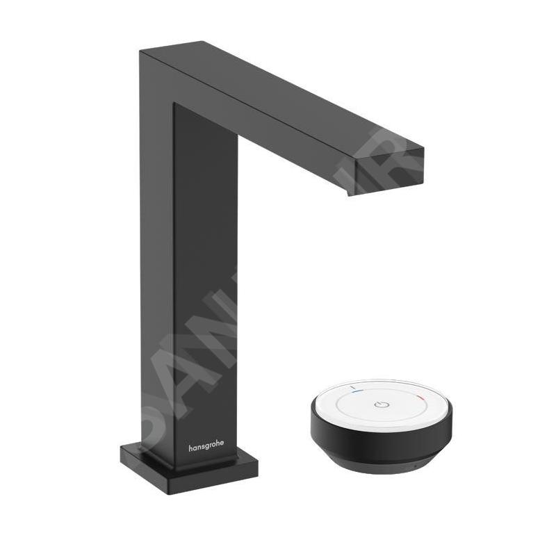 Hansgrohe Tecturis E - Mitigeur de lavabo avec vidage, montage 2 trous, CoolStart, EcoSmart+, noir mat 73053670