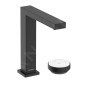 Hansgrohe Tecturis E - Mitigeur de lavabo avec vidage, montage 2 trous, CoolStart, EcoSmart+, noir mat 73053670