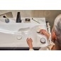 Hansgrohe Tecturis E - Mitigeur de lavabo avec vidage, montage 2 trous, CoolStart, EcoSmart+, noir mat 73053670