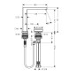 Hansgrohe Tecturis E - Mitigeur de lavabo avec vidage, montage 2 trous, CoolStart, EcoSmart+, blanc mat 73053700