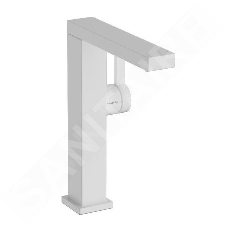 Hansgrohe Tecturis E - Mitigeur de lavabo avec vidage Push-Open, CoolStart, EcoSmart, blanc mat 73060700