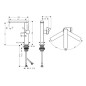 Hansgrohe Tecturis E - Mitigeur de lavabo avec vidage Push-Open, CoolStart, EcoSmart, blanc mat 73060700