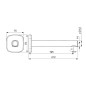 Hansa Designo - Bec déverseur, chrome 51162180