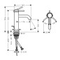 Hansgrohe Tecturis S - Mitigeur de lavabo avec vidage, EcoSmart, blanc mat 73310700