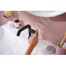 Hansgrohe Tecturis S - Mitigeur de lavabo avec vidage Push-Open, CoolStart, EcoSmart, noir mat 73320670