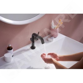 Hansgrohe Tecturis S - Mitigeur de lavabo avec vidage Push-Open, CoolStart, EcoSmart, noir mat 73320670
