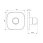 Hansa Living - Mitigeur de douche thermostatique encastré, chrome 81129583