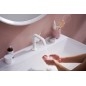 Hansgrohe Tecturis S - Mitigeur de lavabo avec vidage Push-Open, CoolStart, EcoSmart, blanc mat 73320700
