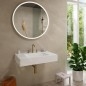 Hansgrohe Tecturis S - Mitigeur de lavabo avec vidage Push-Open, installation à 3 trous, EcoSmart, bronze brossé 73330140