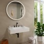 Hansgrohe Tecturis S - Mitigeur de lavabo avec vidage Push-Open, installation à 3 trous, EcoSmart, noir mat 73330670