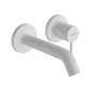 Hansgrohe Tecturis S - Mitigeur de lavabo encastré, avec vidage, installation à 2 trous, EcoSmart, blanc mat 73350700