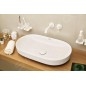 Hansgrohe Tecturis S - Mitigeur de lavabo encastré, avec vidage, installation à 2 trous, EcoSmart, blanc mat 73350700
