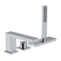 Hansgrohe Tecturis E - Mitigeur sur bord de baignoire, installation à 3 trous, sBox, chrome 73443000