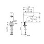 Hansa Basic - Mitigeur de lavabo avec garniture de vidage, chrome 55502203