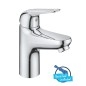Grohe Swift - Mitigeur de lavabo avec bonde Push-Open, ouverture sur froid, chrome 24323001