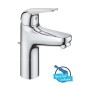 Grohe Swift - Mitigeur de lavabo avec bonde, ouverture sur froid, chrome 24328001