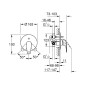 Grohe Swift - Mitigeur encastré avec 2 sorties et corps d’encastrement, chrome 24336001